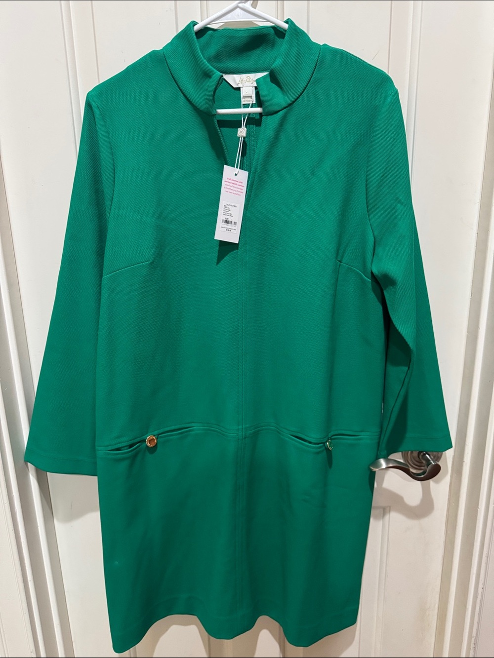 Lilly Pulitzer Emerald Green Textured Shift Dress